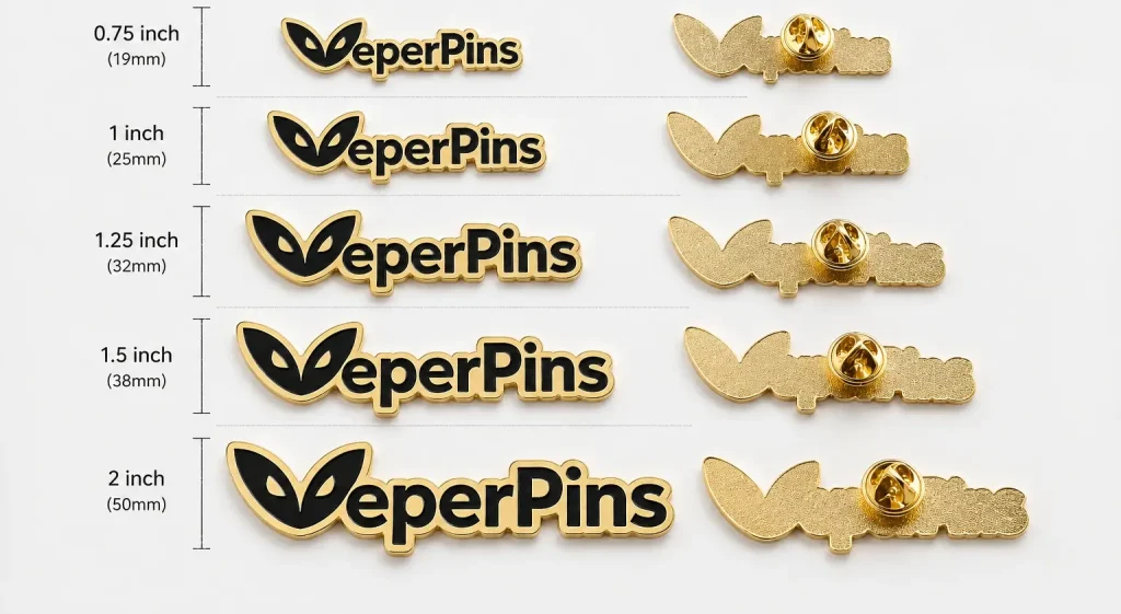 Lapel Pin Size Guide
