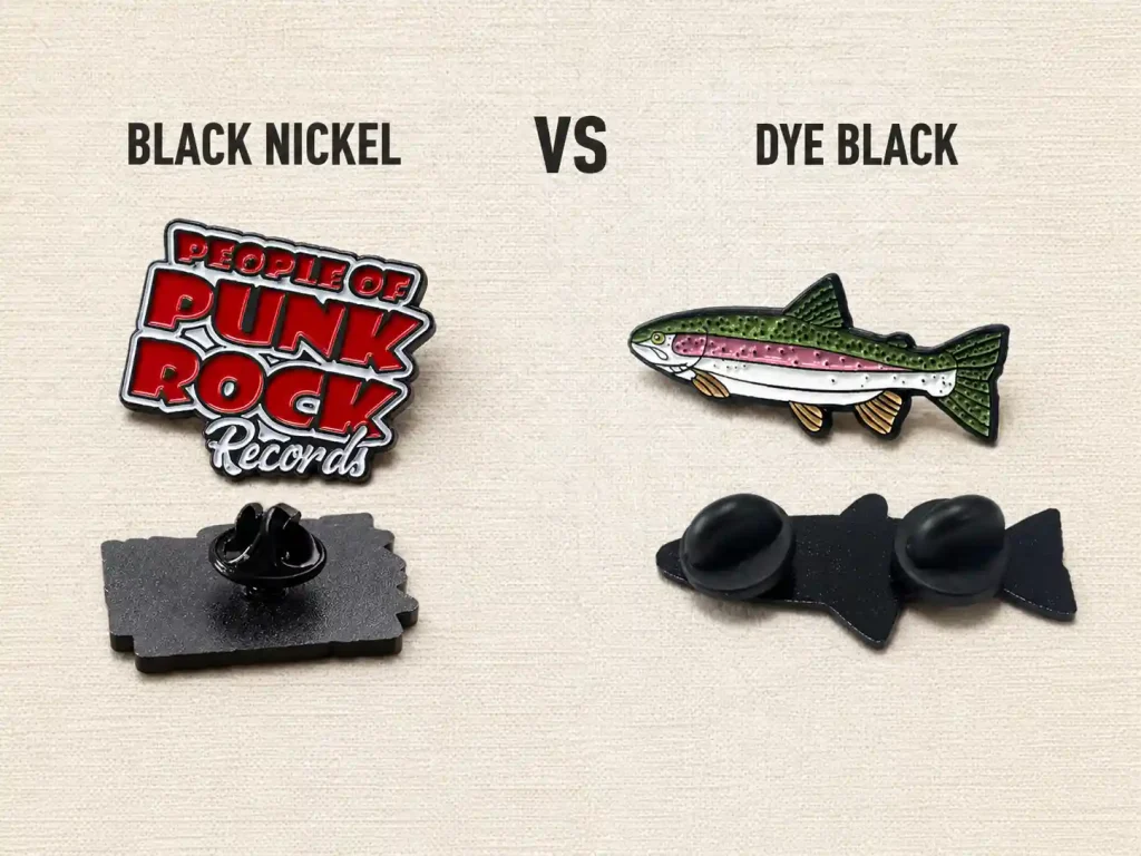 Black Nickel Plating vs. Black Dyed Metal