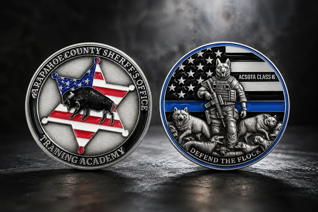 custom police coins from veperpins