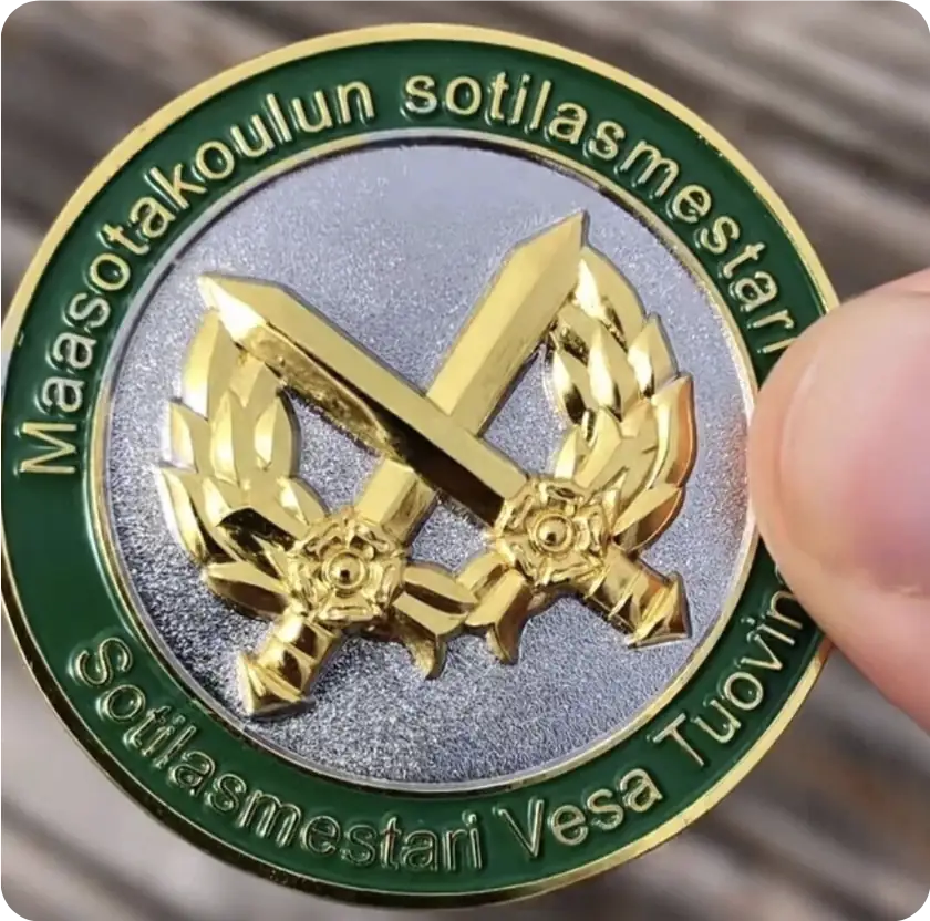 dual plating lapel pins