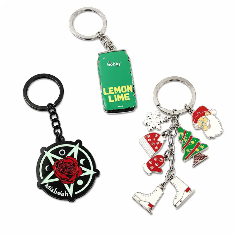 High quality hard enamel keychains thumbnail