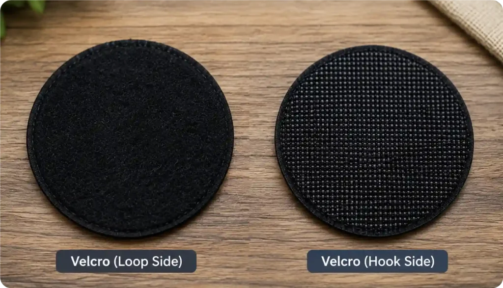backing of custom velcro patches