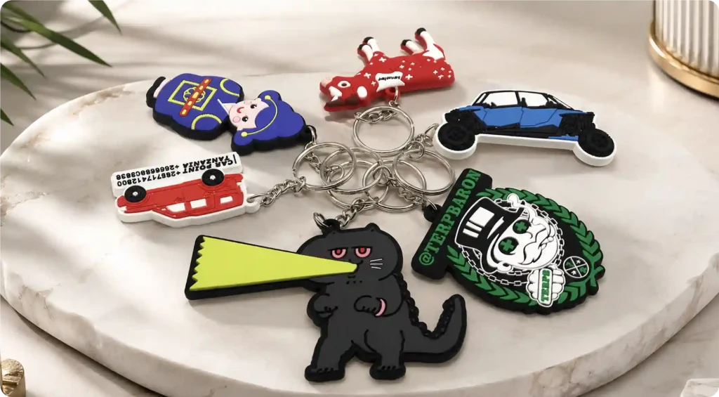 custom pvc rubber keychains wholesale usa