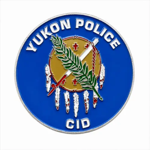 Custom CID police challenge coin for criminal investigators thumbnail