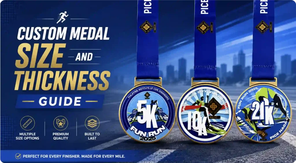 Custom Medal Size and Thickness Guide