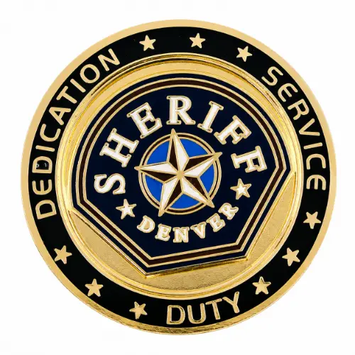 Denver Sheriff gold badge challenge coin thumbnail