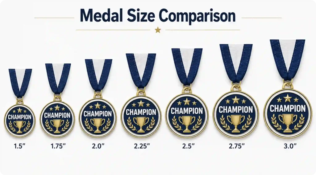 Medal Sizes