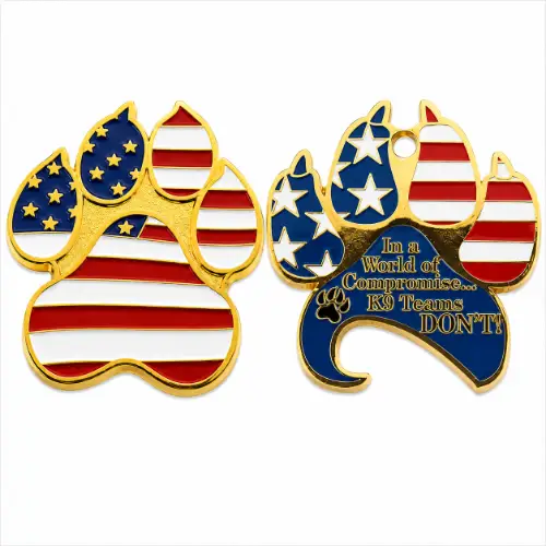 Custom K9 unit challenge coins thumbnail
