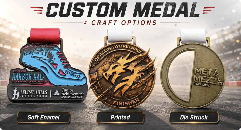 custom medal craft options